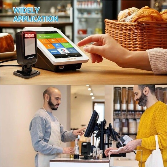 Butory 1D 2D QR Barcode Scanner Hands Free Automatic Bar Code Scaner Omnidirecti - Picture 8 of 8